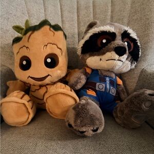Disney Guardians of the Galaxy Rocket Racoon and Groot Stuffies